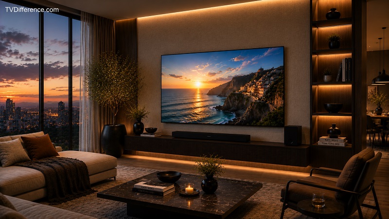 LG C5 in a living room