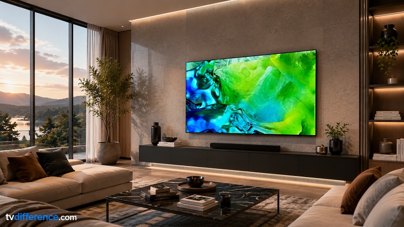Samsung QN80H in a living room