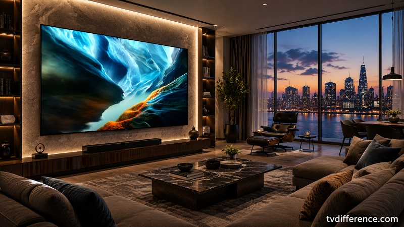 Samsung S90H in a living room