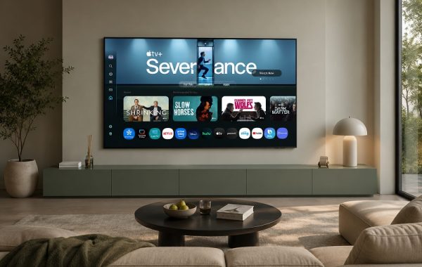 Samsung S95F in a living room