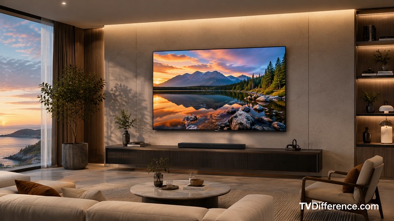 Hisense U6SF Pro in a living room