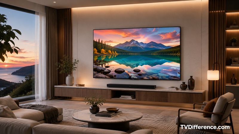 Hisense U6SF in a living room