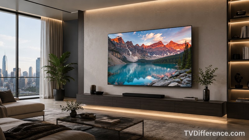Samsung M70H in a living room