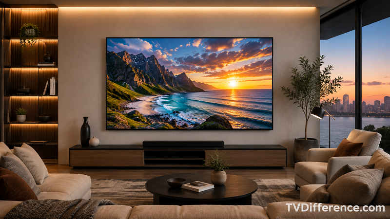 Samsung M70H in a living room