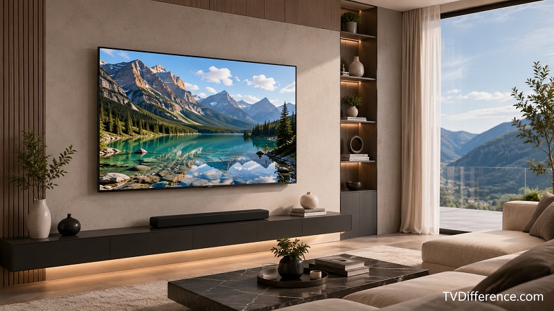 Samsung M80H in a living room