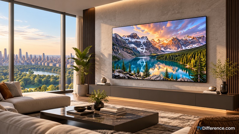Samsung R85H in a living room