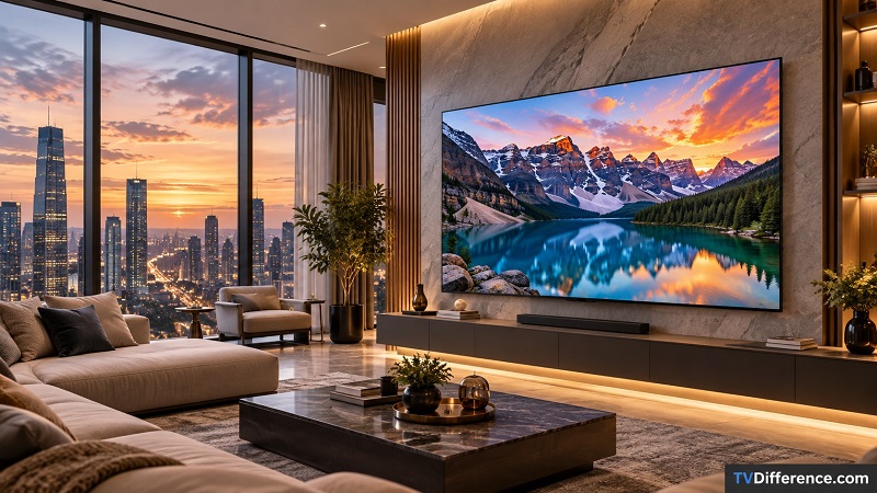 Samsung R85H in a living room
