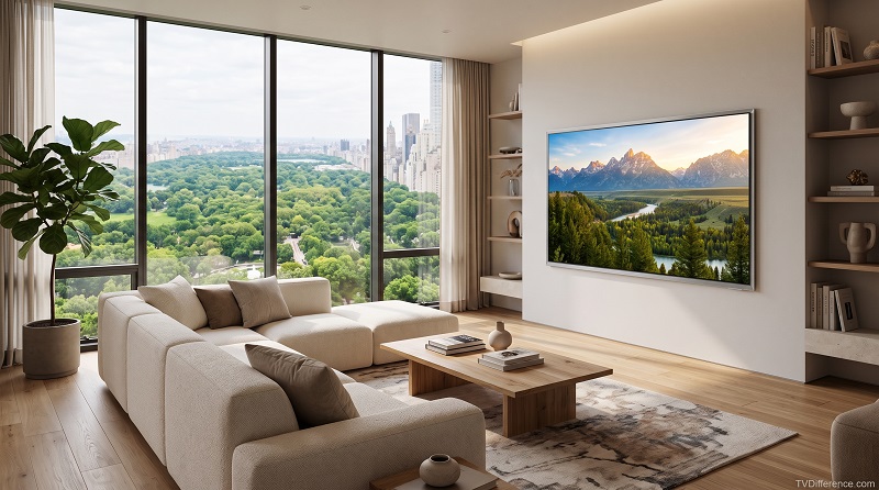 Samsung S95H in a Living Room