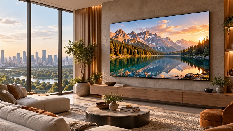TCL QM8L in a living room